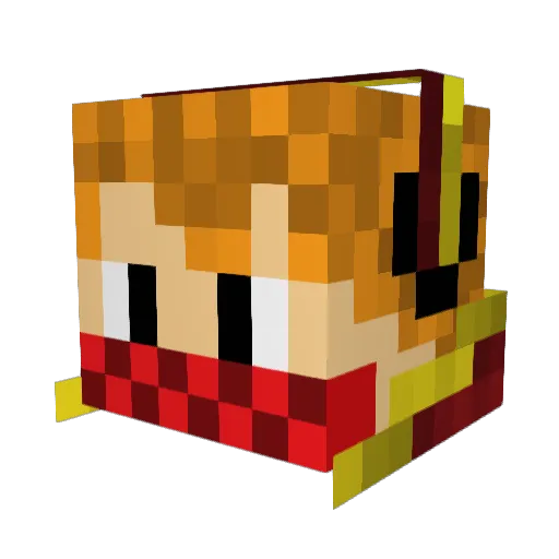 Minititan89 Minecraft avatar head, 3D render