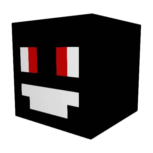 Minix1 Minecraft avatar head, 3D render