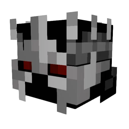 Minizin1 Minecraft avatar head, 3D render