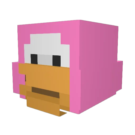 MinizzGOAT Minecraft avatar head, 3D render