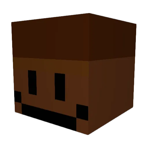 MinkCrafter Minecraft avatar head, 3D render