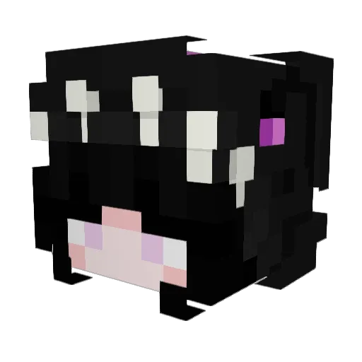 MinkMink132 Minecraft avatar head, 3D render