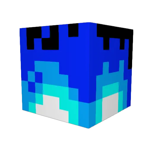 Minkeyben Minecraft avatar head, 3D render