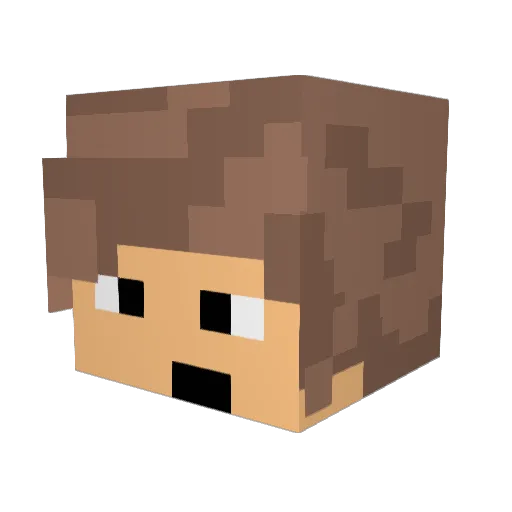 Minkyyy_ Minecraft avatar head, 3D render