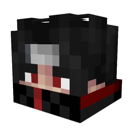 Minni_10 Minecraft avatar head, 3D render