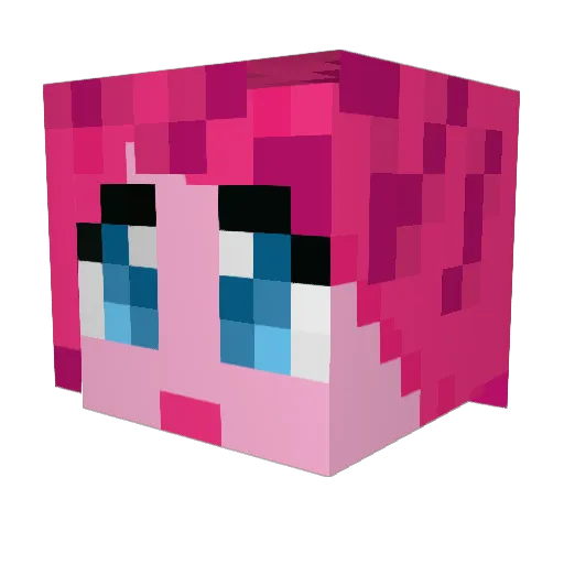 Minnie0822 Minecraft avatar head, 3D render