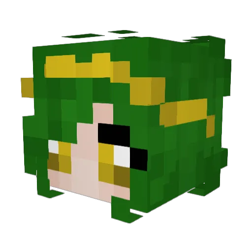 Minnie2812 Minecraft avatar head, 3D render