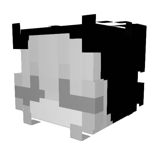 MinnieDSM Minecraft avatar head, 3D render