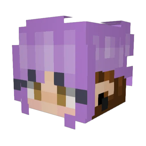 MinnieWang123 Minecraft avatar head, 3D render