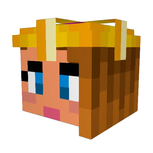 Minnie_Mouse987 Minecraft avatar head, 3D render