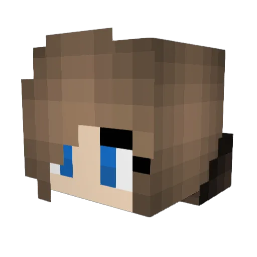 MinningMamma Minecraft avatar head, 3D render