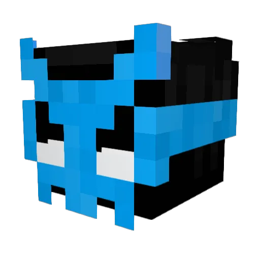 Mino__ Minecraft avatar head, 3D render