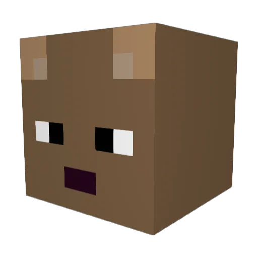 Minoes11 Minecraft avatar head, 3D render