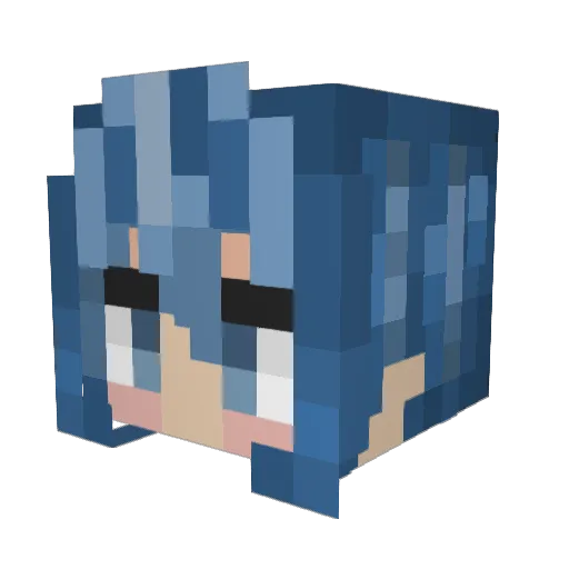 Minokawa4849 Minecraft avatar head, 3D render