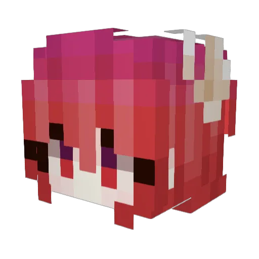 Minolilo Minecraft avatar head, 3D render