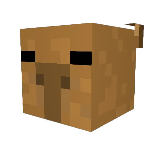 Minon228 Minecraft avatar head, 3D render