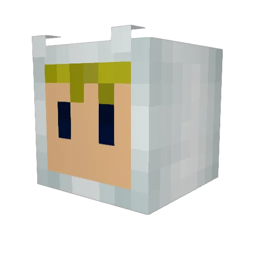 MinorThreat22 Minecraft avatar head, 3D render
