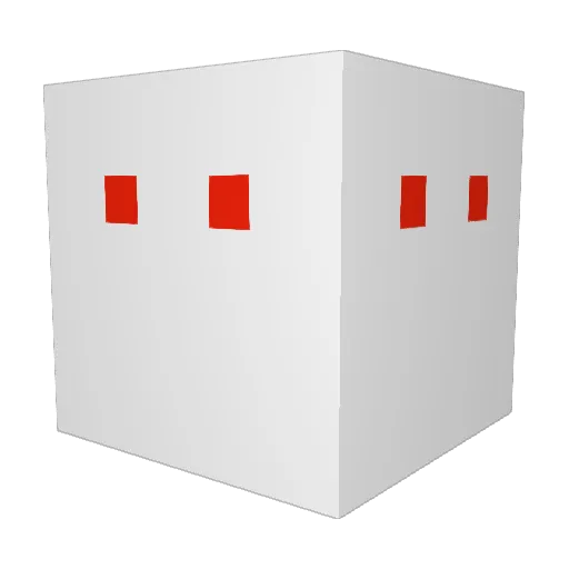 Minoron Minecraft avatar head, 3D render