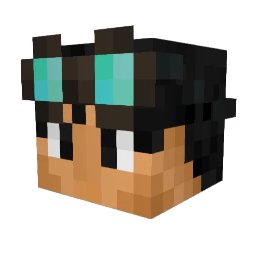 Minos_0x47F4 Minecraft avatar head, 3D render