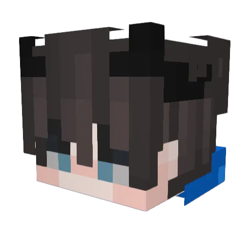 Minoscloud Minecraft avatar head, 3D render