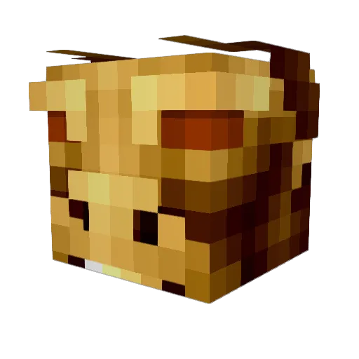 Minotaurs6 Minecraft avatar head, 3D render