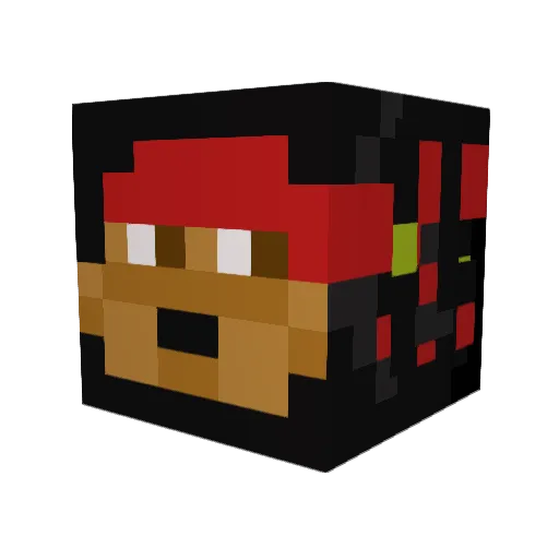 Minotor12 Minecraft avatar head, 3D render
