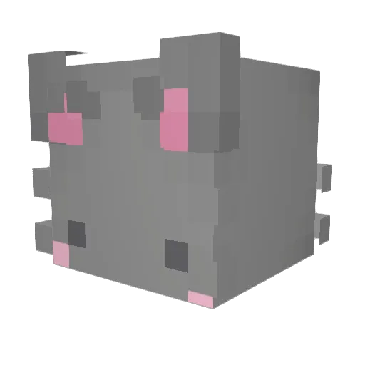 MinouMinou1337 Minecraft avatar head, 3D render