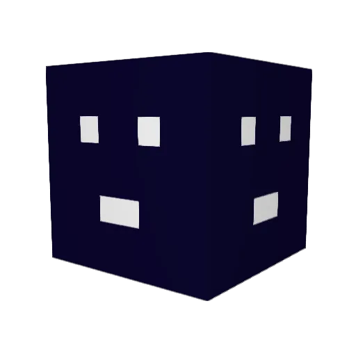 MinoweRu Minecraft avatar head, 3D render