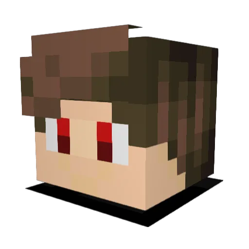 MinoxGM Minecraft avatar head, 3D render