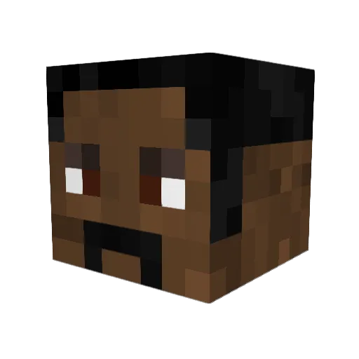 MinoxPlayer Minecraft avatar head, 3D render