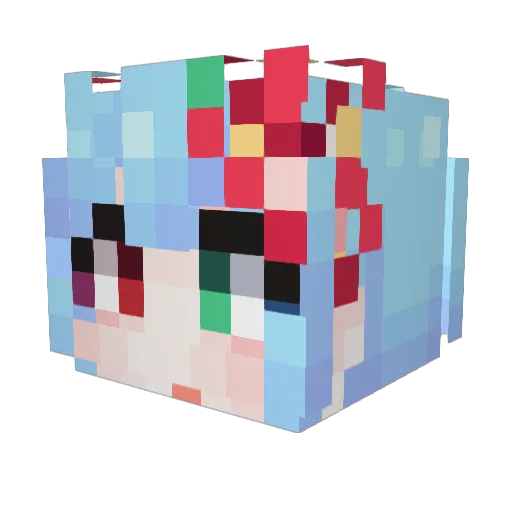 Minstrel_ Minecraft avatar head, 3D render