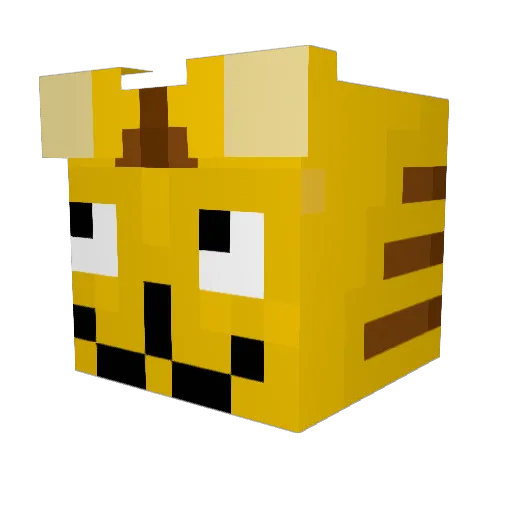 Minszsz Minecraft avatar head, 3D render