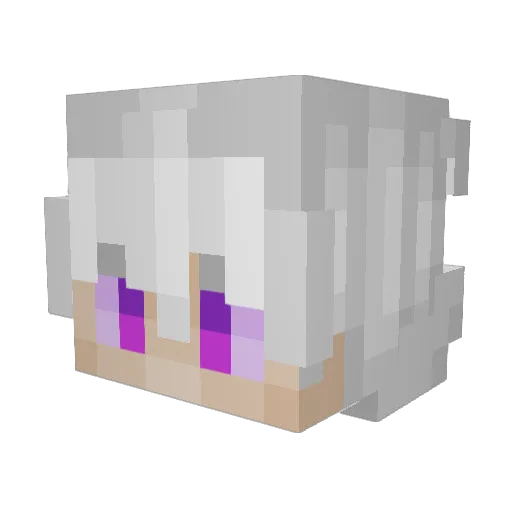 Mint0z Minecraft avatar head, 3D render