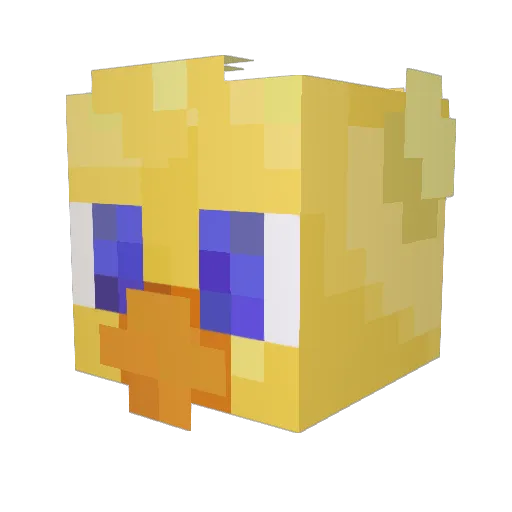 MintAddict Minecraft avatar head, 3D render