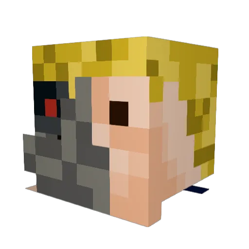 MintCarnival473 Minecraft avatar head, 3D render
