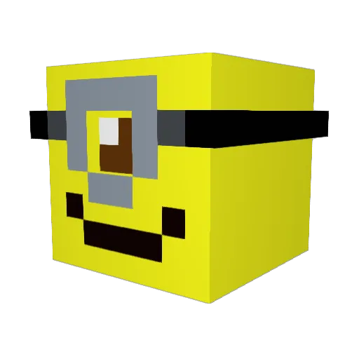MintFabrizio Minecraft avatar head, 3D render