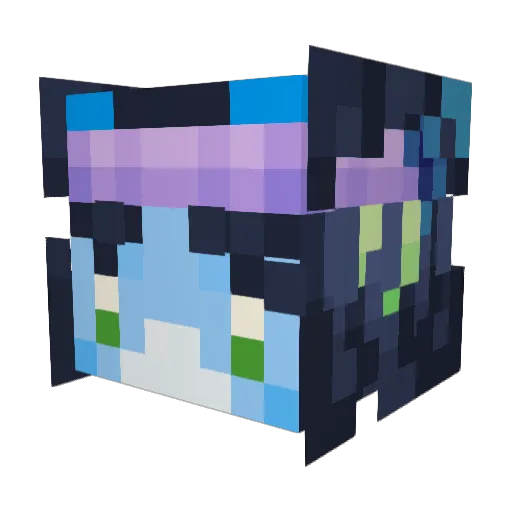 MintMatcha Minecraft avatar head, 3D render