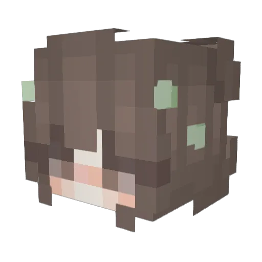 MintNChip Minecraft avatar head, 3D render