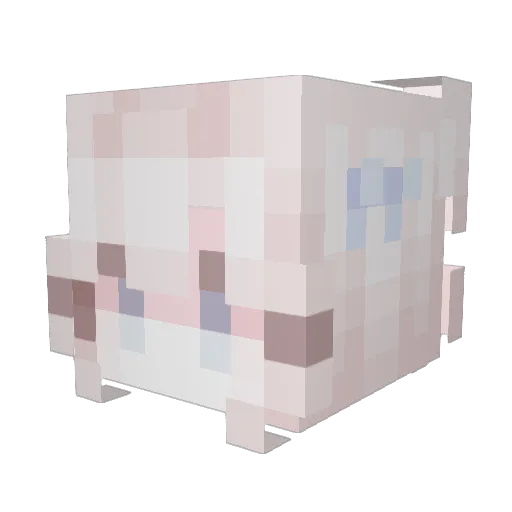 MintPanda0202 Minecraft avatar head, 3D render
