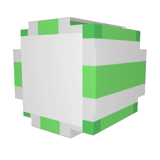 MintRefresh Minecraft avatar head, 3D render