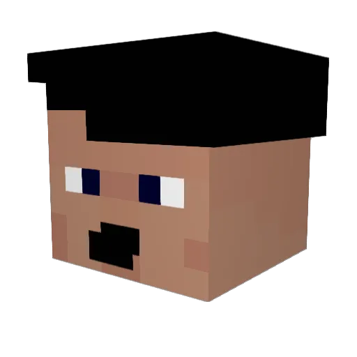 MintSalt1828059 Minecraft avatar head, 3D render