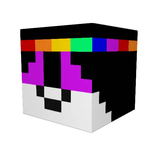 MintSneeze Minecraft avatar head, 3D render