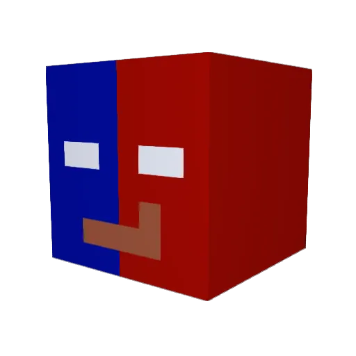 MintToto Minecraft avatar head, 3D render