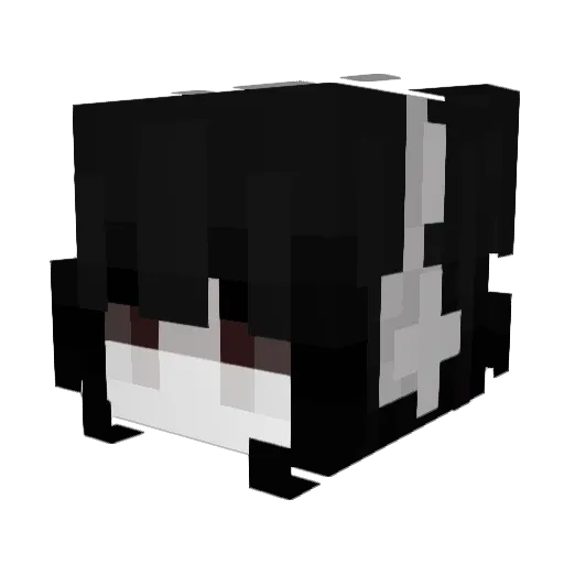 Mintchocco Minecraft avatar head, 3D render