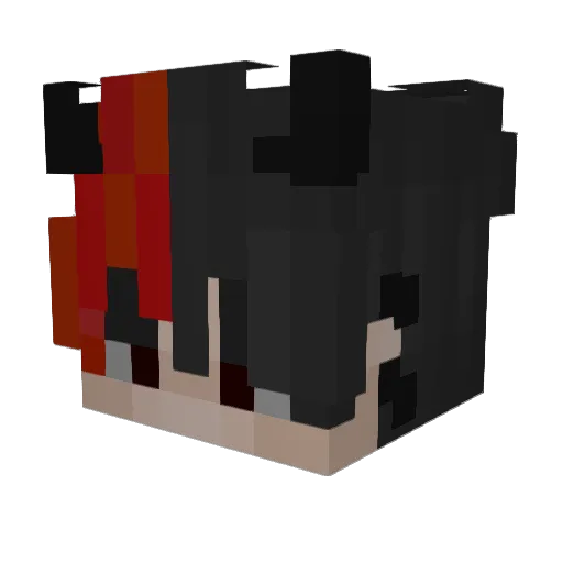 Mintflaver Minecraft avatar head, 3D render