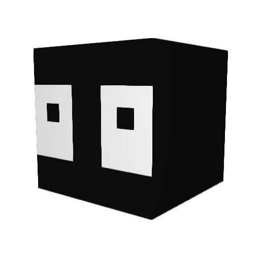 Mintic Minecraft avatar head, 3D render