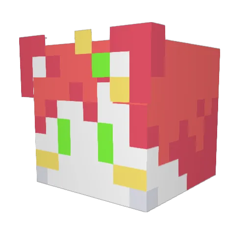 MintiestKitKat Minecraft avatar head, 3D render