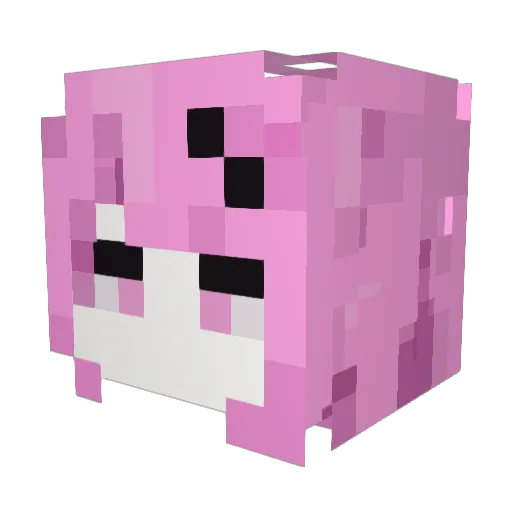 Mintmeo Minecraft avatar head, 3D render