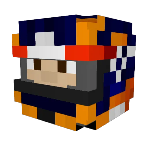 Mintoids Minecraft avatar head, 3D render