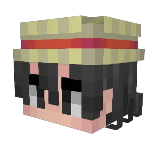 Mintpod Minecraft avatar head, 3D render